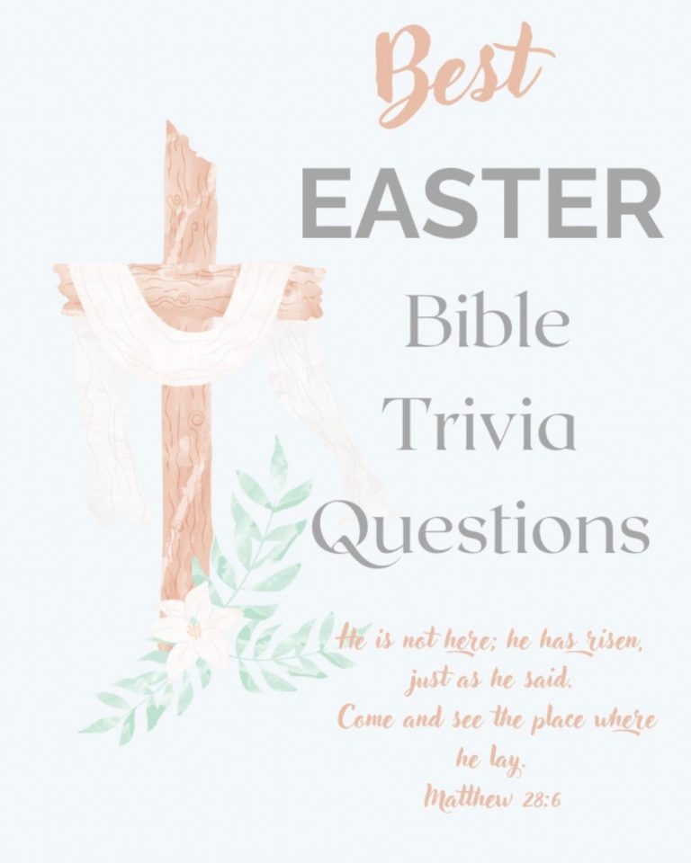 Best Easter Bible Trivia Questions Free Printable