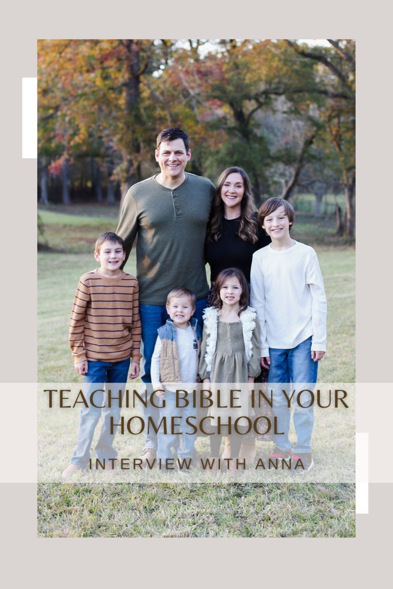 Incorporating Bible Into Your Homeschool with Anna Bruce