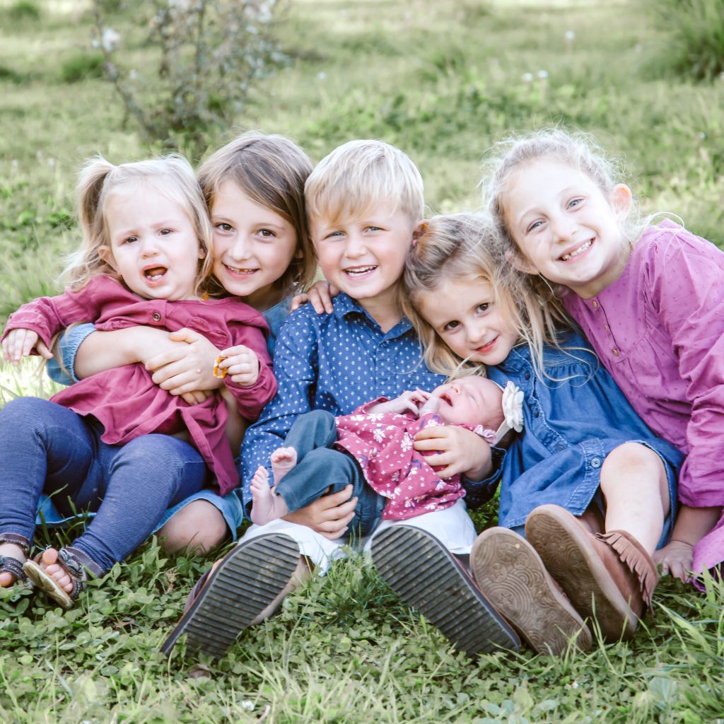 family photo of kids