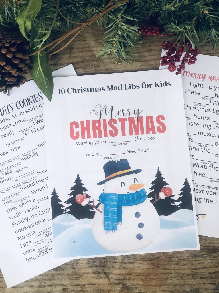 10 Printable Festive Christmas Mad Libs For Kids