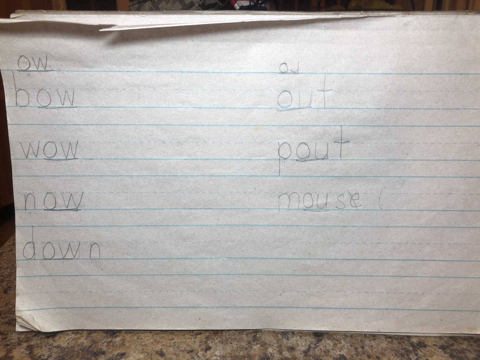 phonics word list