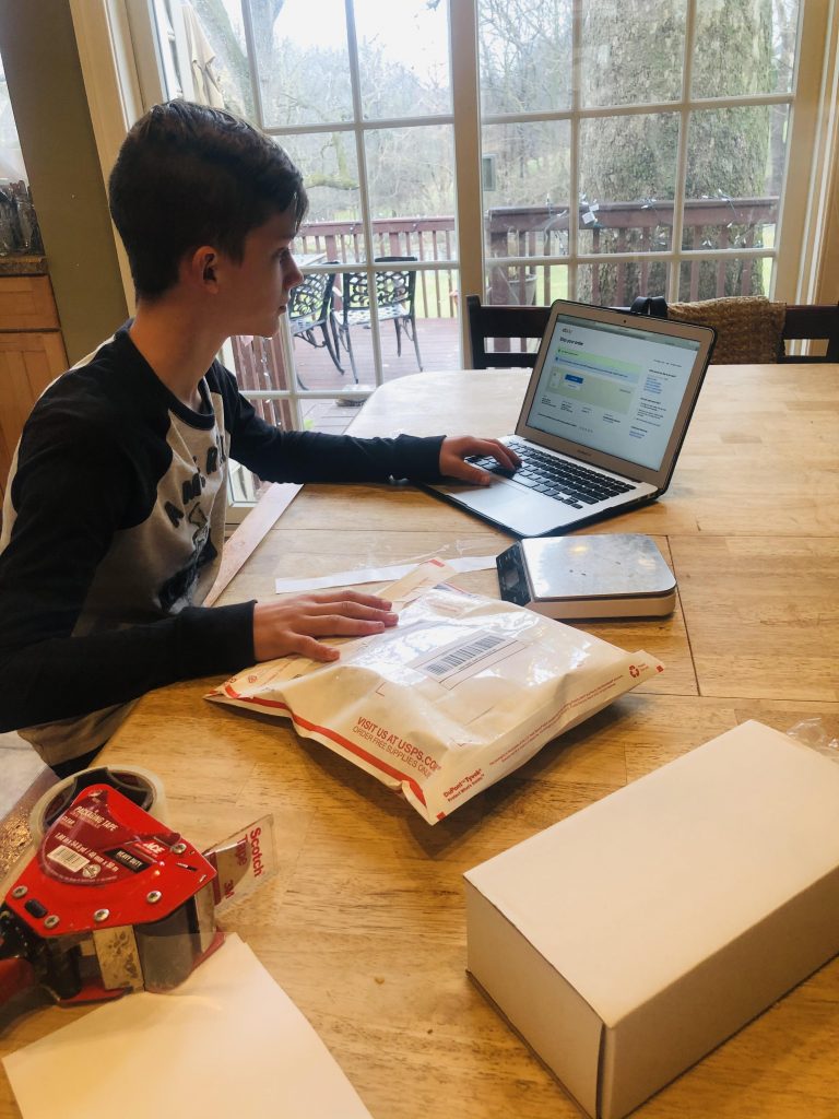 Useful Life Skill: boy doing taxes