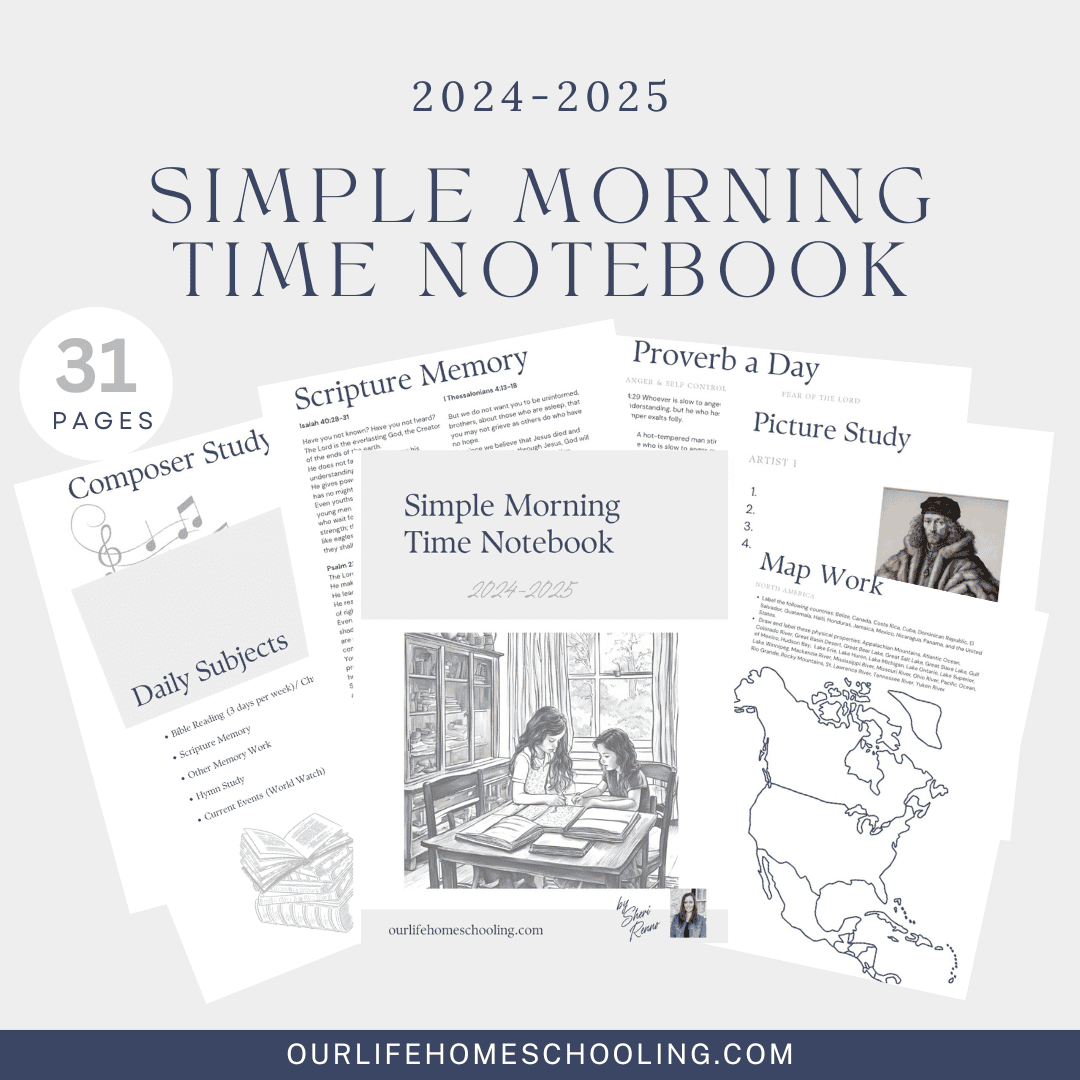 Simple Morning Time Notebook 2024-2025