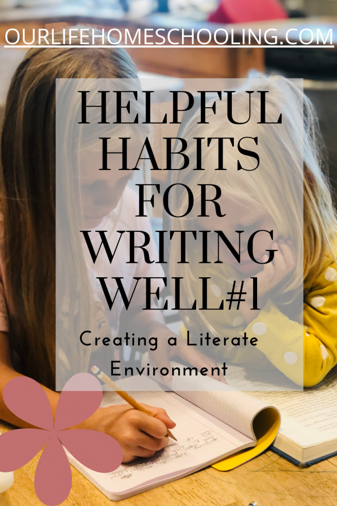 Helpful Habits for Writing Well #1: Creating a Literate Environment