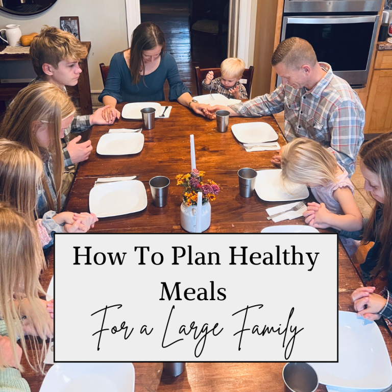 How to Plan Healthy Meals for Your Large Family