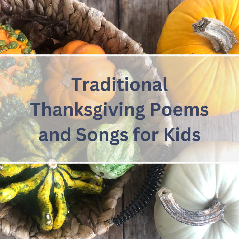 Traditional Thanksgiving Poems and Songs for Kids
